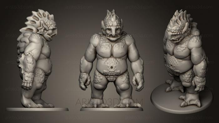 Figurines heroes, monsters and demons (STKM_0511) 3D model for CNC machine
